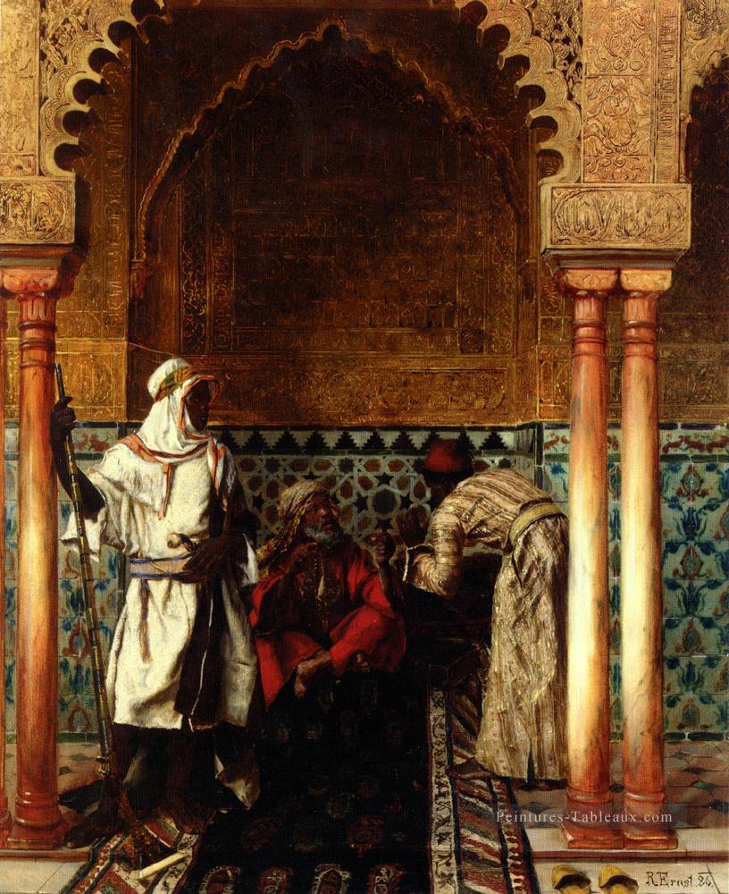 Rudolph Ernst Der Weise Le Sage 1886 peintre arabe Rudolf Ernst Peintures à l'huile